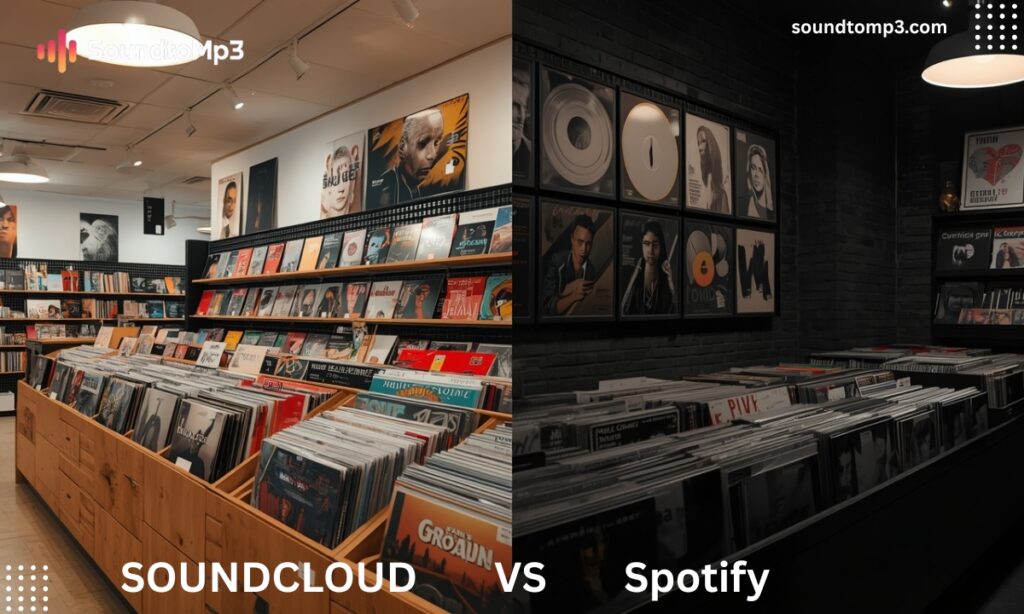 SoundCloud vs Spotify Music Library